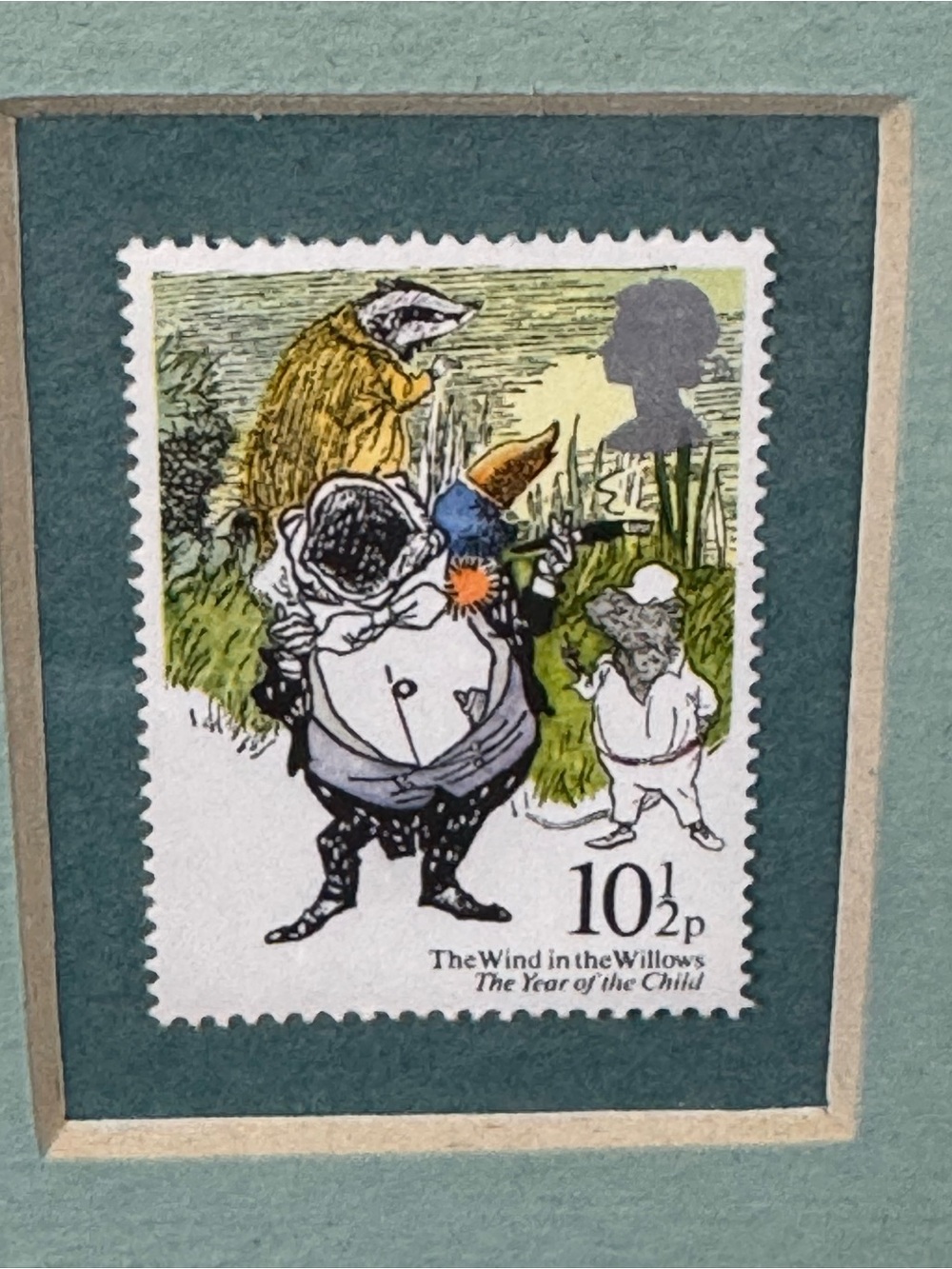 Adorable 1979 Custom Framed Literary British Stamps Nursery Decor Unisex - Picture 7 of 10